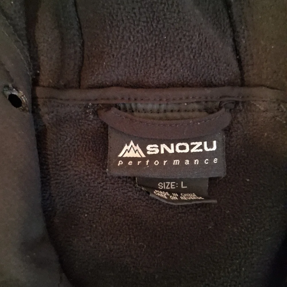 SNOZU Performance Black Winter Jacket.